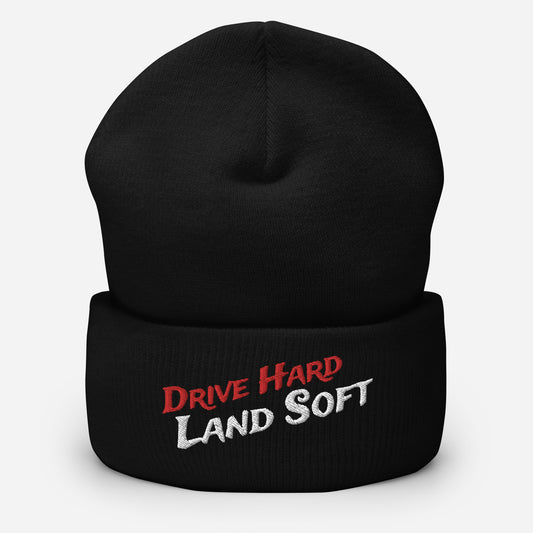 Drive Hard, Land Soft Beanie (red)