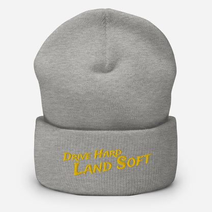 Drive Hard, Land Soft Beanie (yellow)