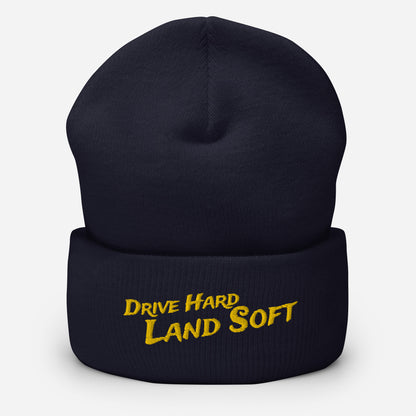 Drive Hard, Land Soft Beanie (yellow)