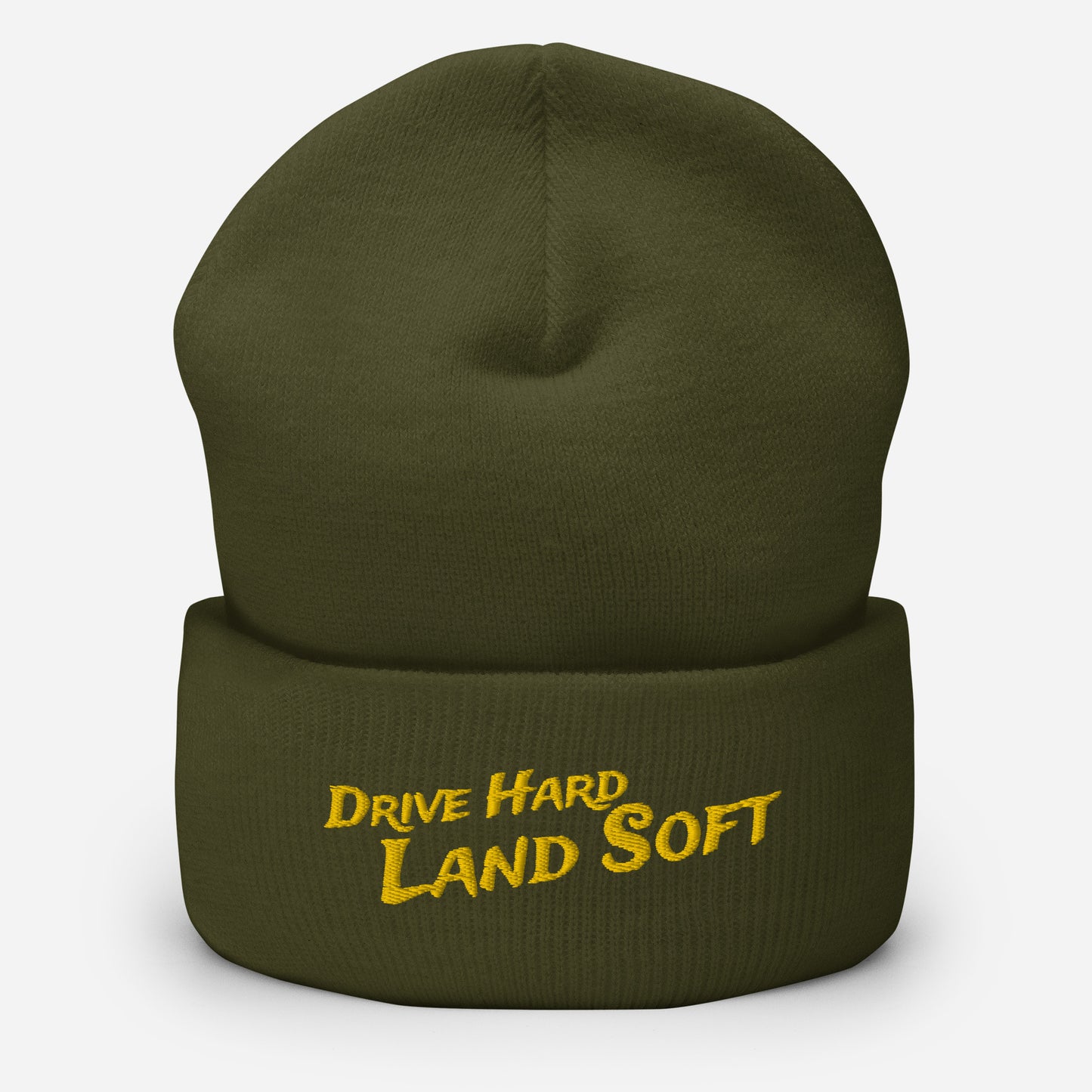 Drive Hard, Land Soft Beanie (yellow)