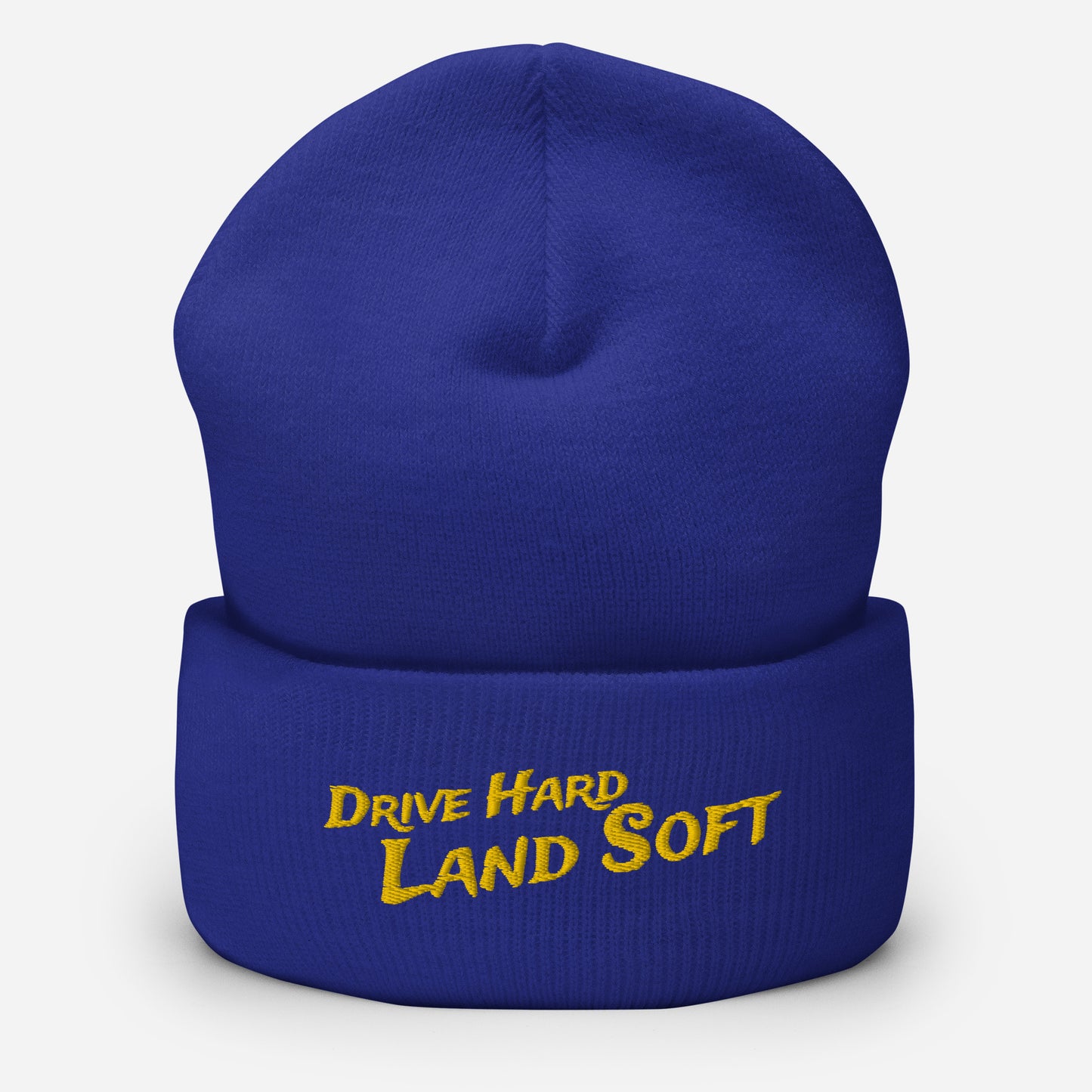 Drive Hard, Land Soft Beanie (yellow)