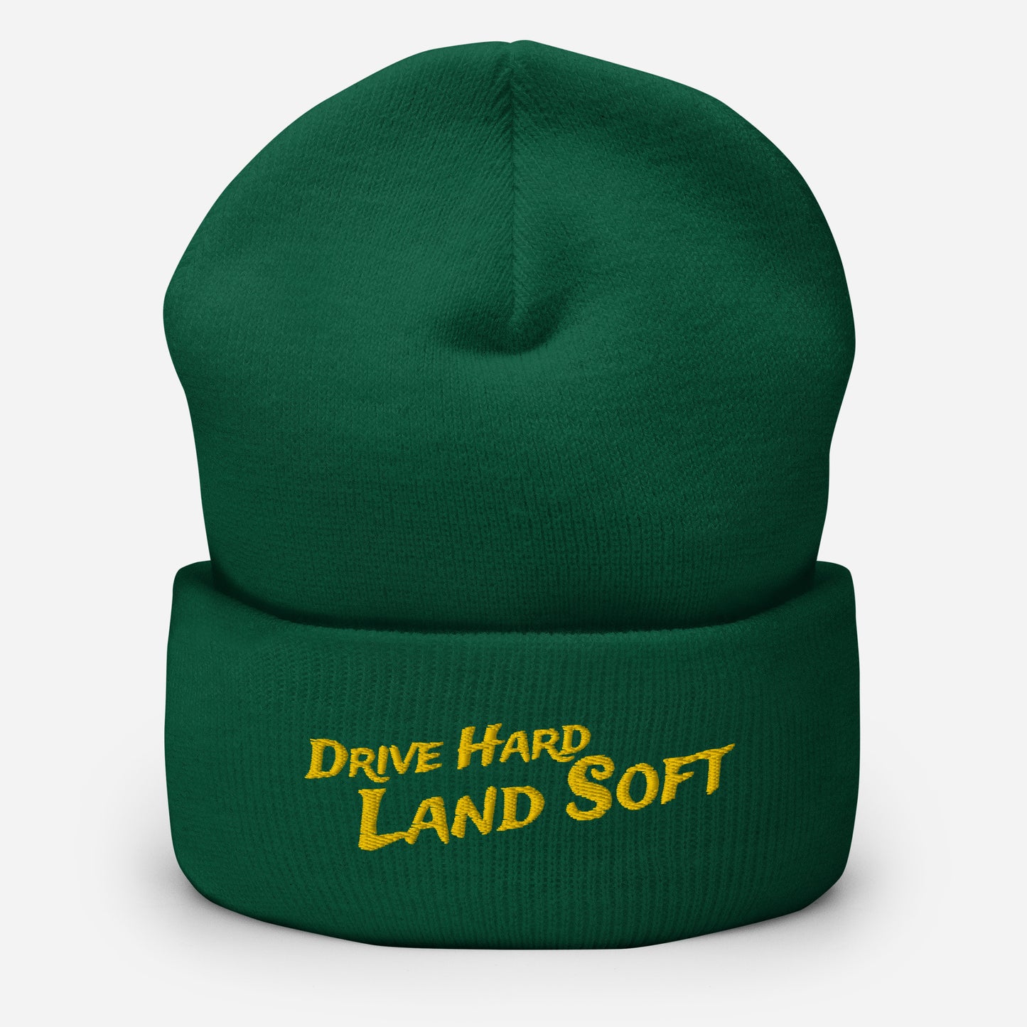 Drive Hard, Land Soft Beanie (yellow)