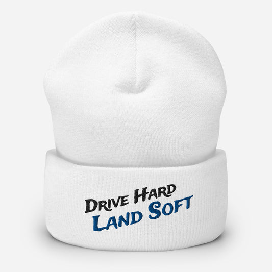 Drive Hard, Land Soft Beanie (blue)