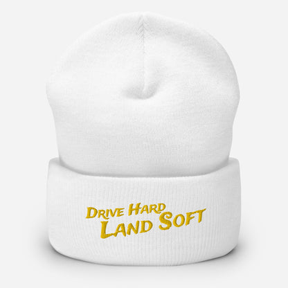 Drive Hard, Land Soft Beanie (yellow)