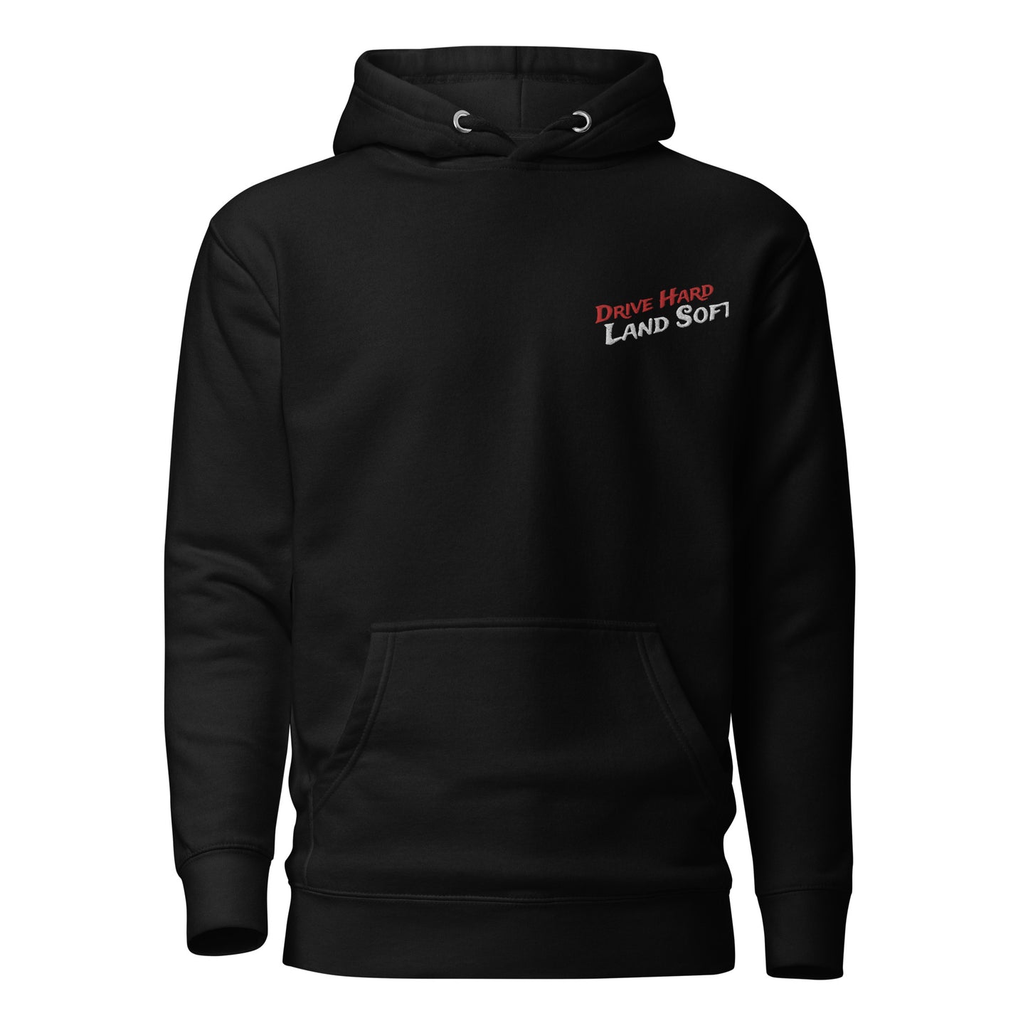 Drive Hard, Land Soft Hoodie (red)