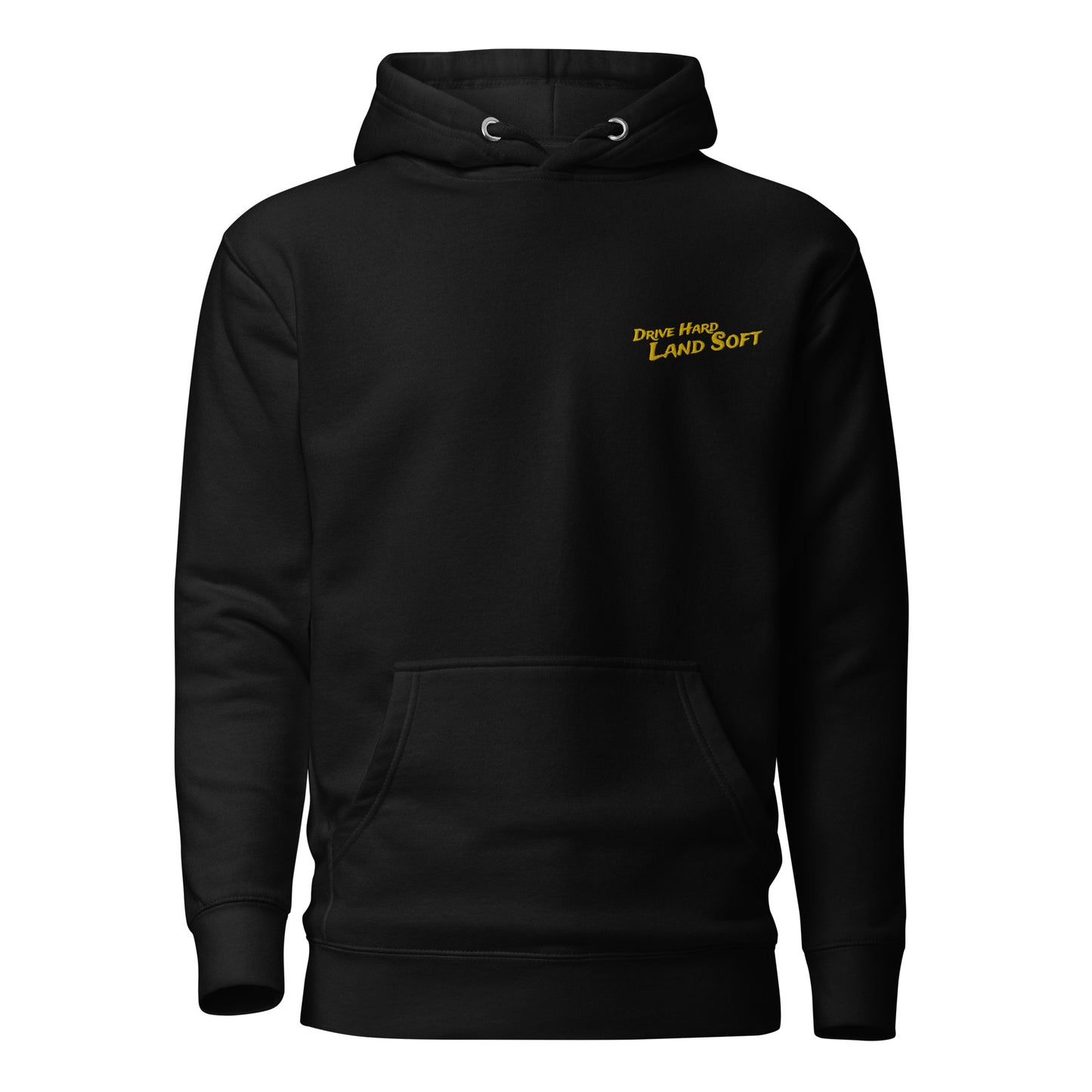 Drive Hard, Land Soft Hoodie (yellow)